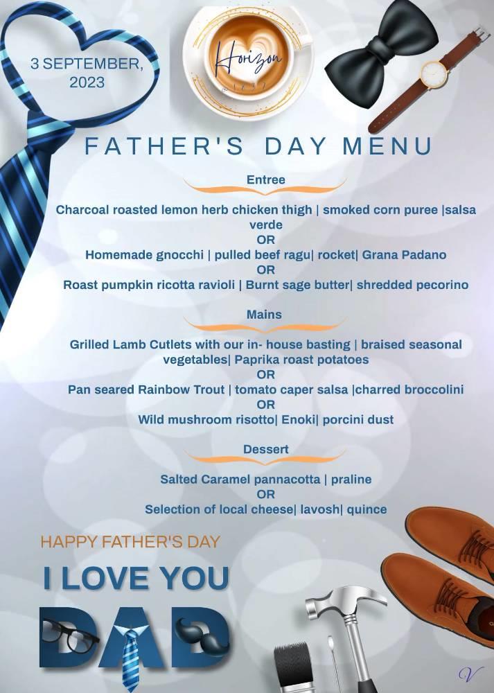 Father`s Day New Menu